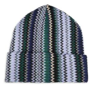 $265 Authentic MISSONI New Authentic Multicolored Green Blue Hat Sale